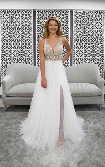 Stella York 7328 Ivory/Silver/Porcelain