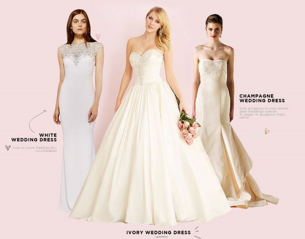 The Ivory vs. White Wedding Gown Debate ...